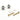 TG&T Chrome Beveled Strap Button Set of 2