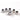 Flush Mount String Ferrules Set of 6 in Chrome, Black and Gold