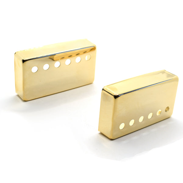Set of 2 50mm Humbucker Pickup Covers in Gold