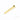 Gold Steel Bridge and Strap Pin Screws 3mm x 25mm