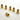 Gold Bullet String Ferrules Set of 6 (CLOSEOUT)