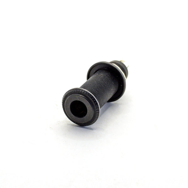 Black Long Thread Barrel Stereo Input Jack