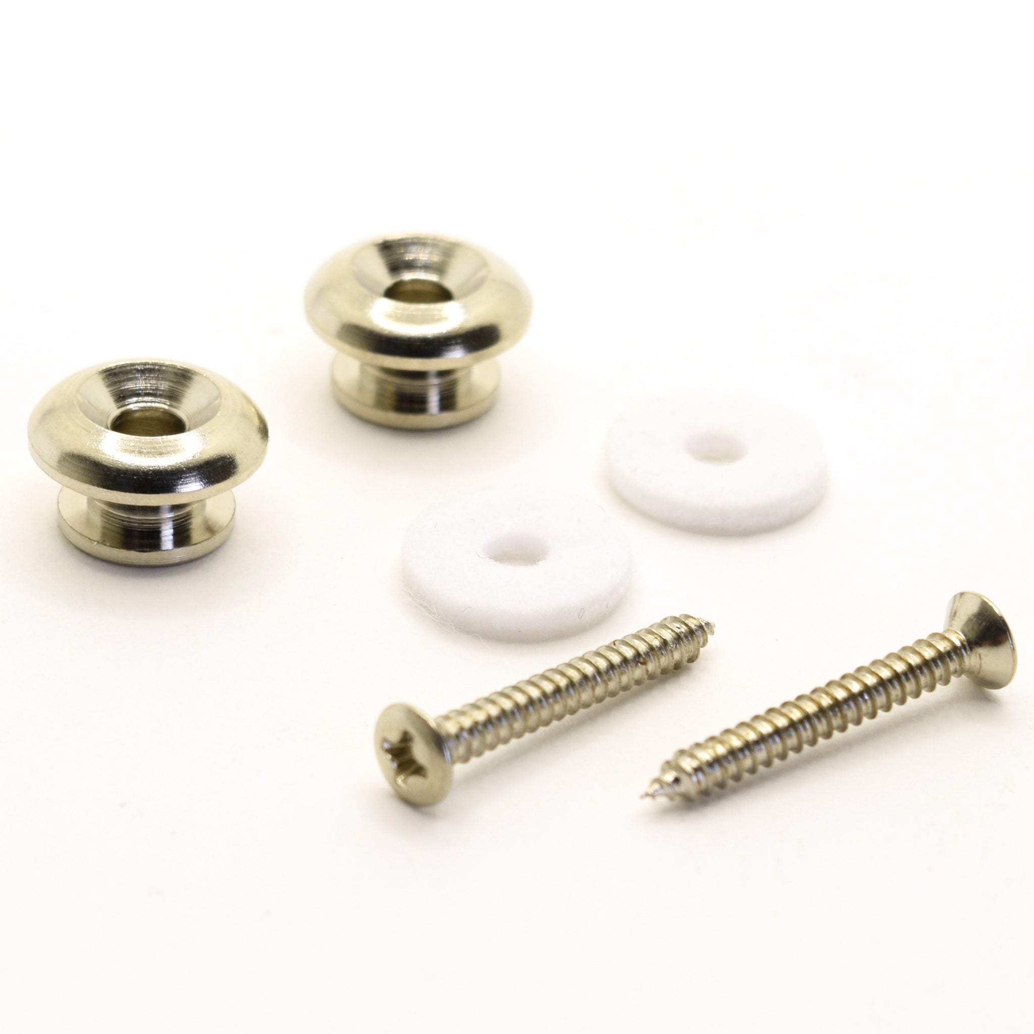 TG&T Nickel Beveled Strap Button Set of 2