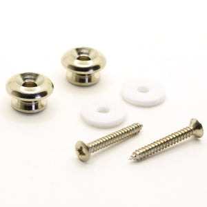 TG&T Nickel Beveled Strap Button Set of 2