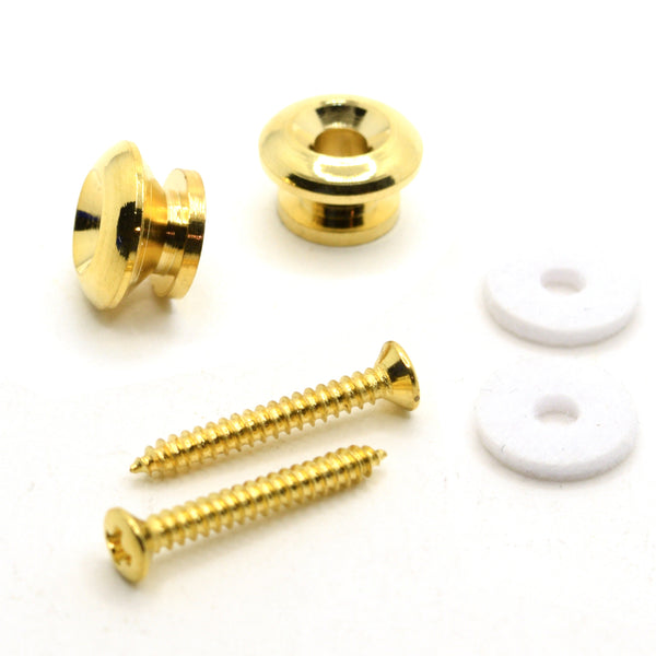 TG&T Gold Strap Button Beveled Set of 2