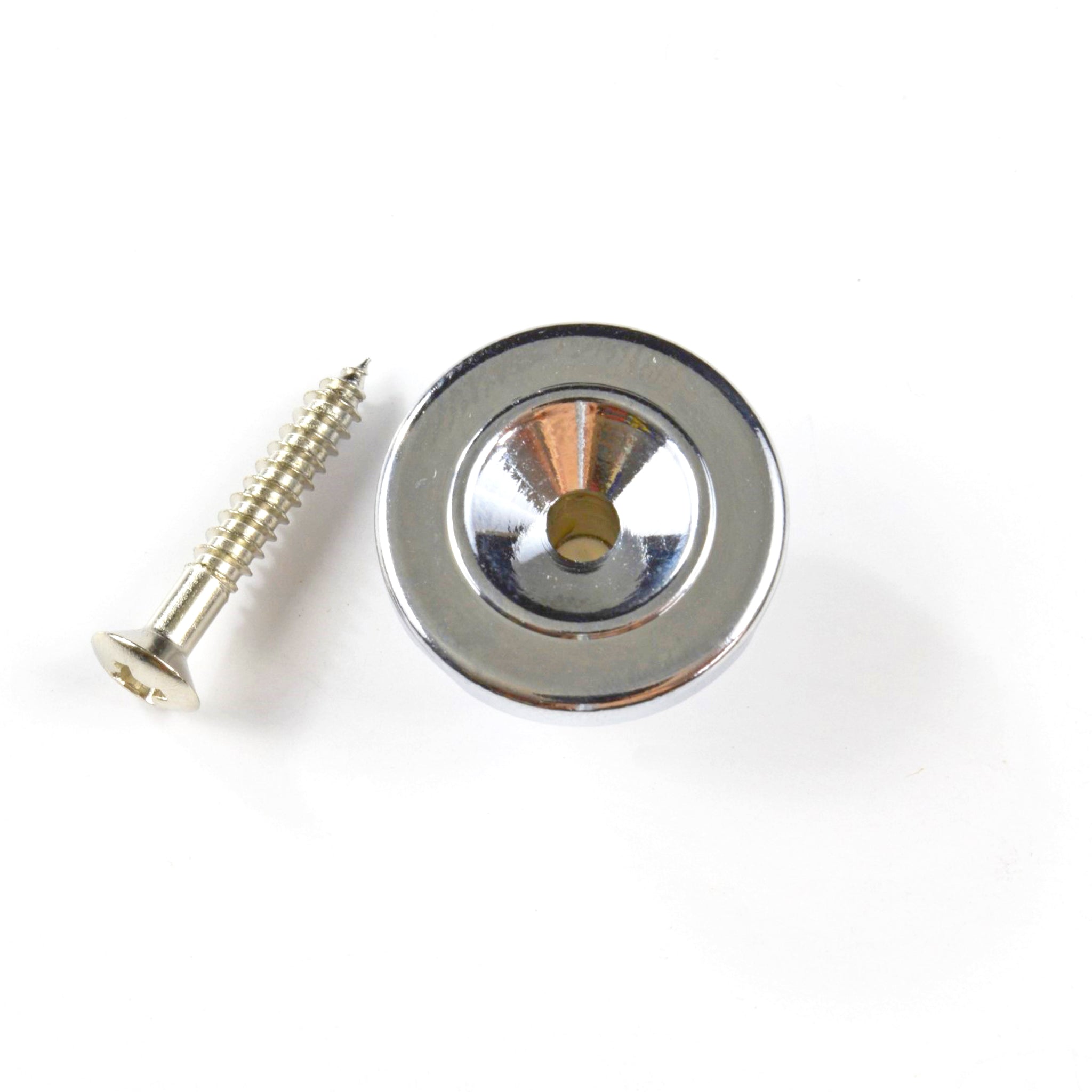 Chrome Round Bass String Retainer