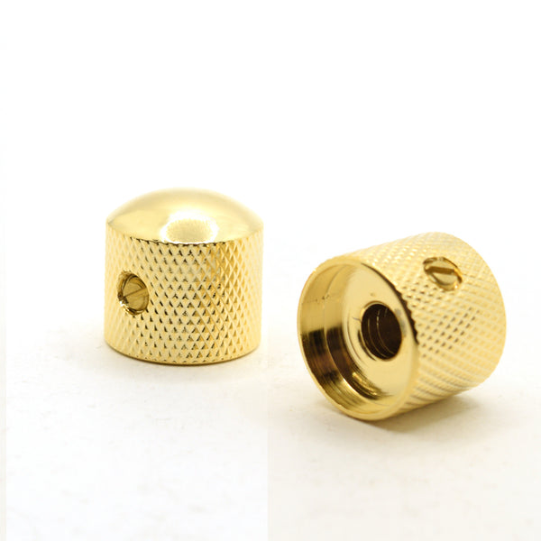 The Pomona Gold Dome Knob Set of 2