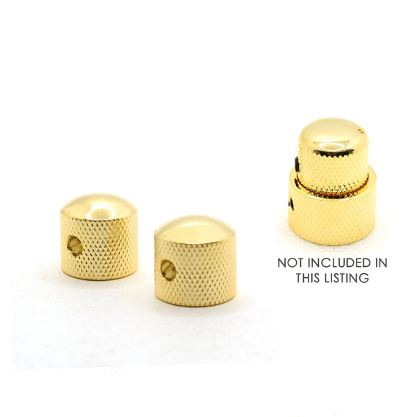 The Pomona Gold Dome Knob Set of 2