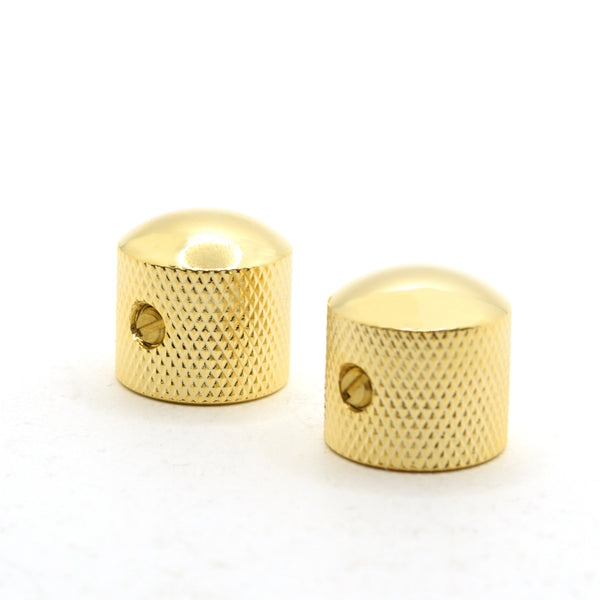 The Pomona Gold Dome Knob Set of 2