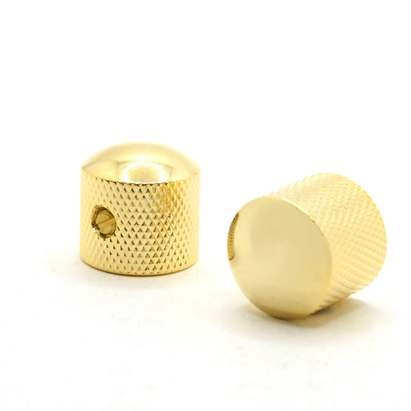 The Pomona Gold Dome Knob Set of 2