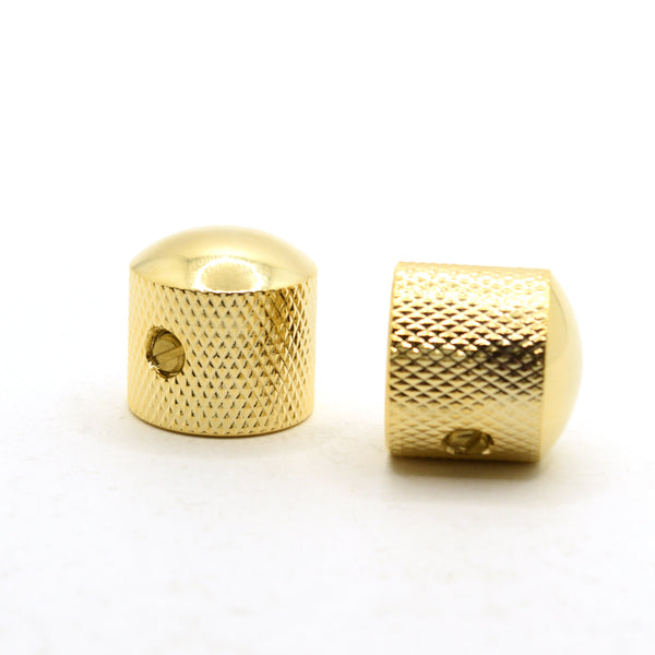 The Pomona Gold Dome Knob Set of 2