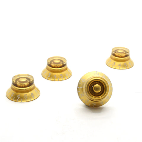 Gold Bell Knobs Set of 4