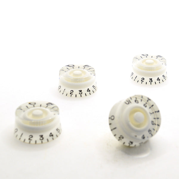 White Speed Knob Set of 4