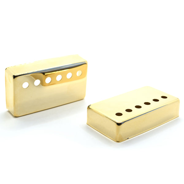 Set of 2 50mm Humbucker Pickup Covers in Gold