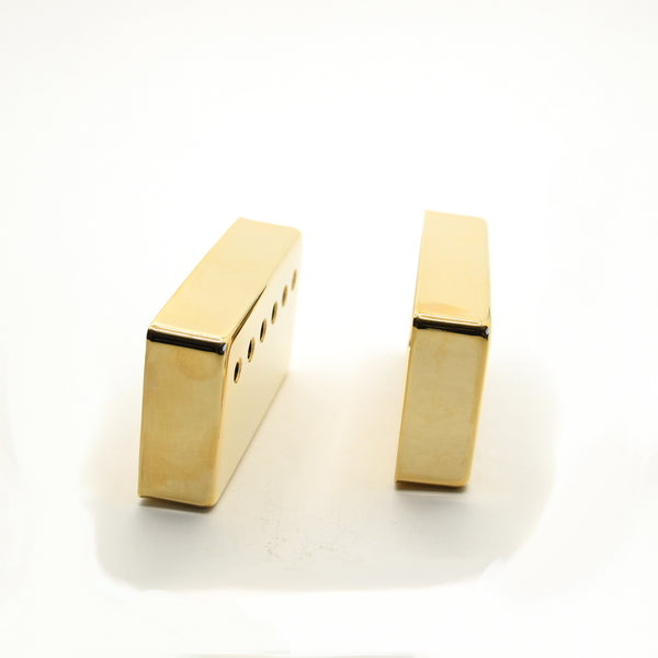 Set of 2 50mm Humbucker Pickup Covers in Gold