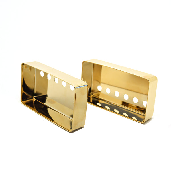 Set of 2 50mm Humbucker Pickup Covers in Gold