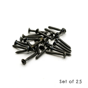 Black Steel Humbucker Mounting Ring Screws 2mm x 15mm