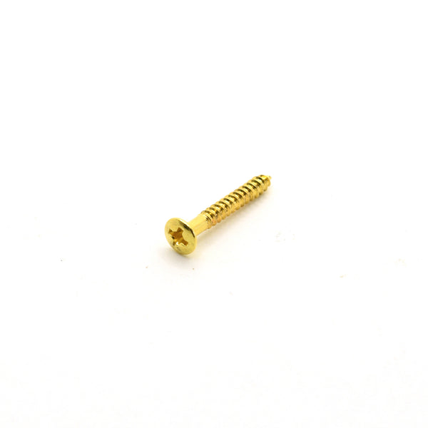 Gold Steel Humbucker Mounting Ring Screws 2mm x 15mm