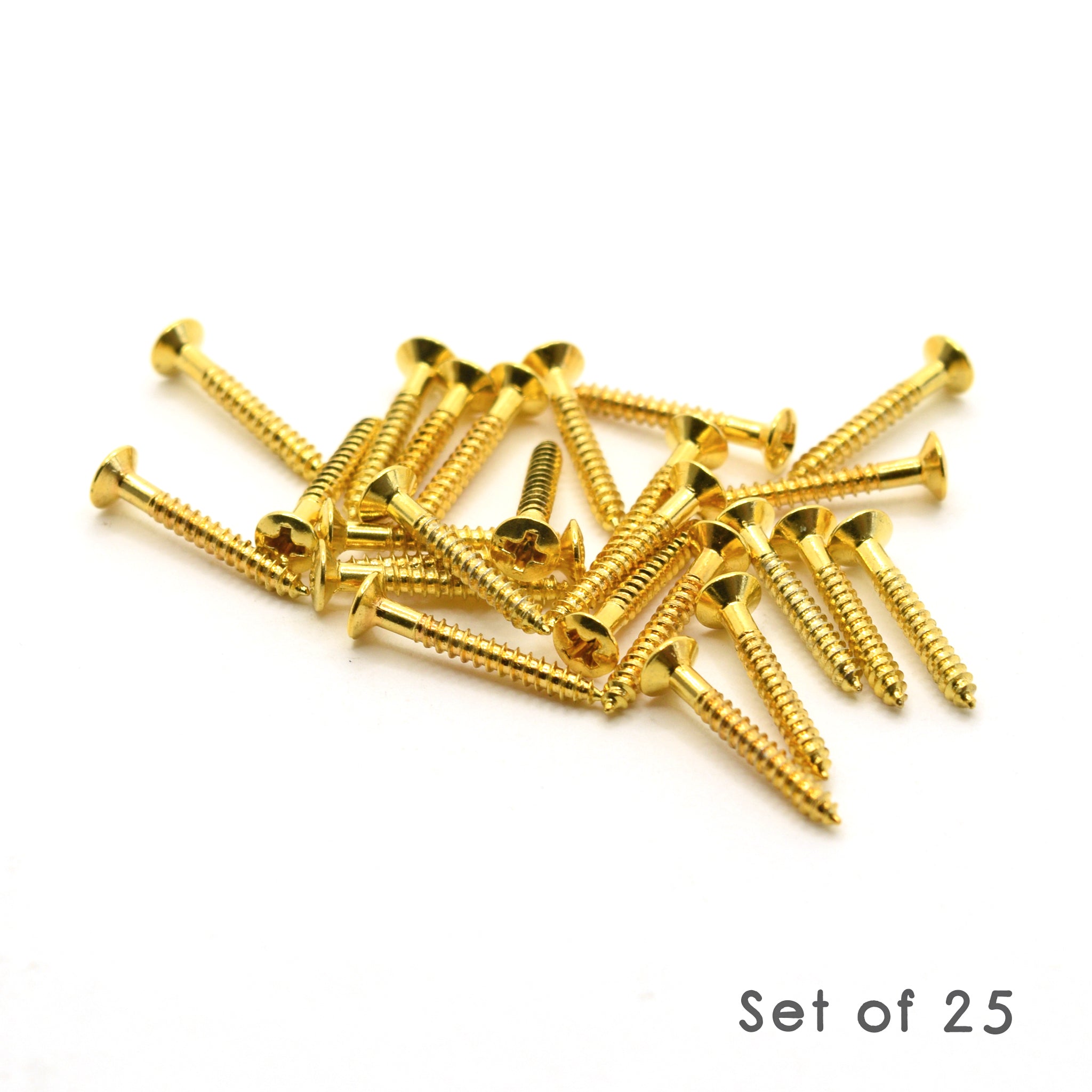 Gold Steel Humbucker Mounting Ring Screws 2mm x 15mm