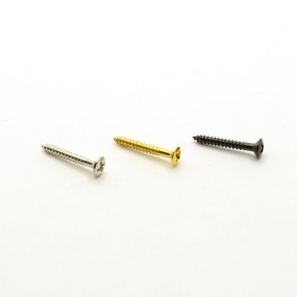 Black Steel Humbucker Mounting Ring Screws 2mm x 15mm