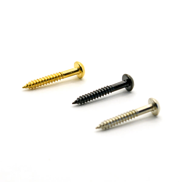 Black Steel Control Plate and Dog Ear P90 Screws 2.5mm x 19.5mm