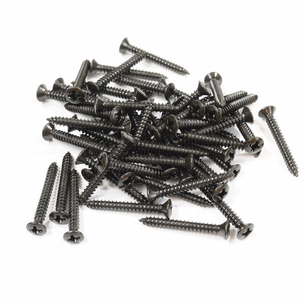 Black Steel Bridge and Strap Pin Screws 3mm x 25mm