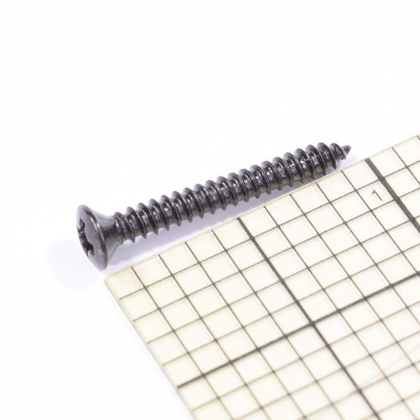 Black Steel Bridge and Strap Pin Screws 3mm x 25mm