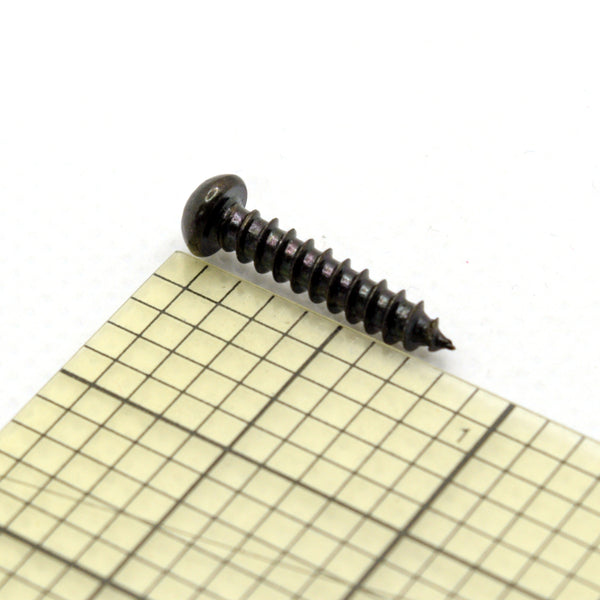 Black Steel Bridge Screws 3.5mm x 18mm