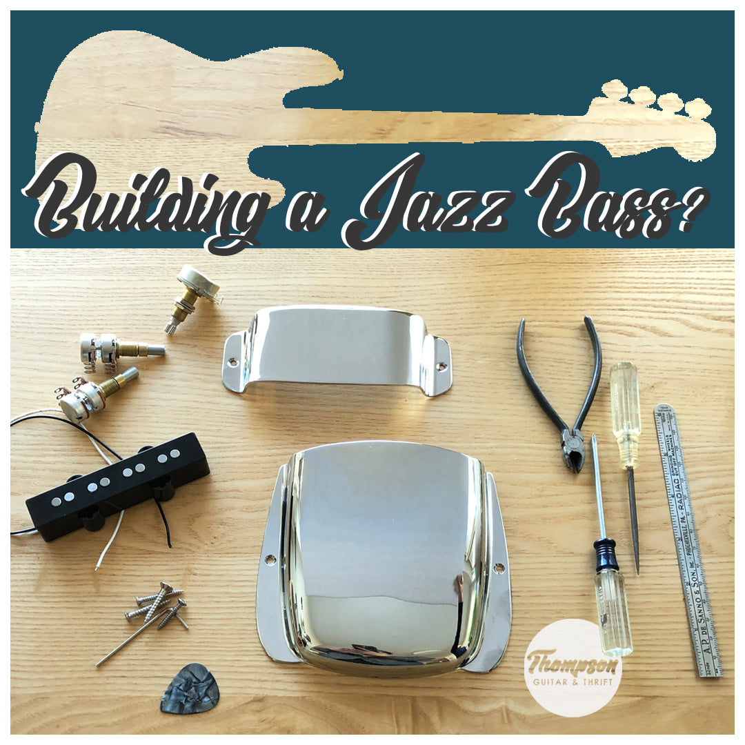 Jazz Bass Bridge and Pickup Cover Kit Chrome