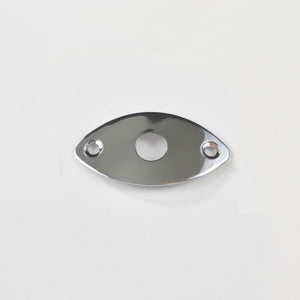 Chrome Oval Football Curved Jackplate (Blemished)