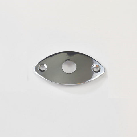 Chrome Oval Football Curved Jackplate (Blemished)