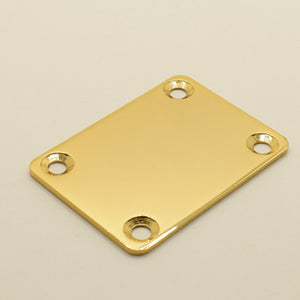 Gold Neck Plate for Bass 48mm x 34mm (Blemished) (NOS)