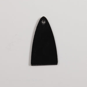 Black Extended Triangle Truss Rod Cover 1-ply 1-screw (NOS)