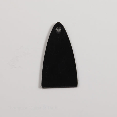 Black Extended Triangle Truss Rod Cover 1-ply 1-screw (NOS)