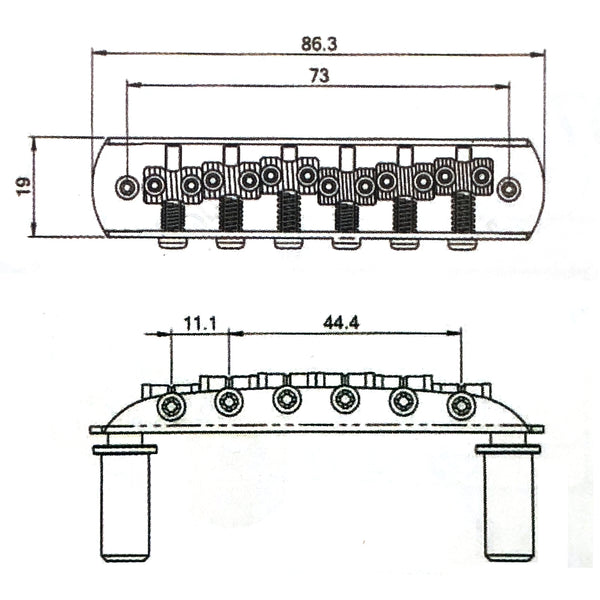 6-String Jazzmaster/Jaguar Style Bridge