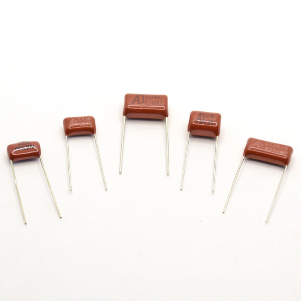 Cinnamon Drop Tone Party Pack Assorted Polypropylene Film Capacitors Set of 5