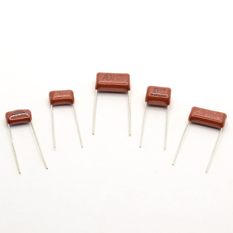 Cinnamon Drop Tone Party Pack Assorted Polypropylene Film Capacitors Set of 5