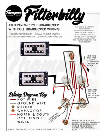 Filterbilly Humbucker Pickup Wiring Diagram