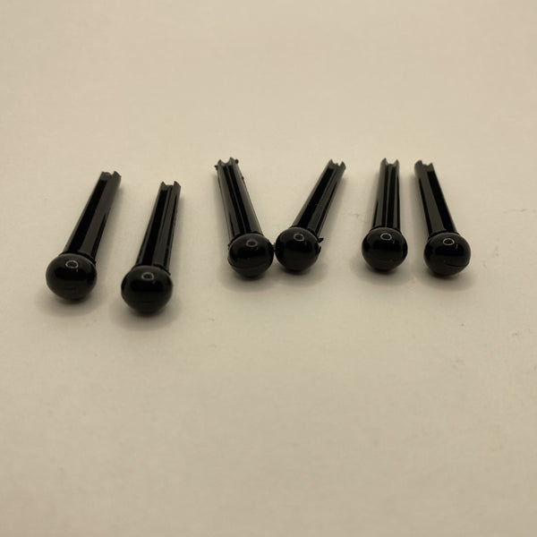 Acoustic Bridge Pins Plastic Set of 6 (NOS)