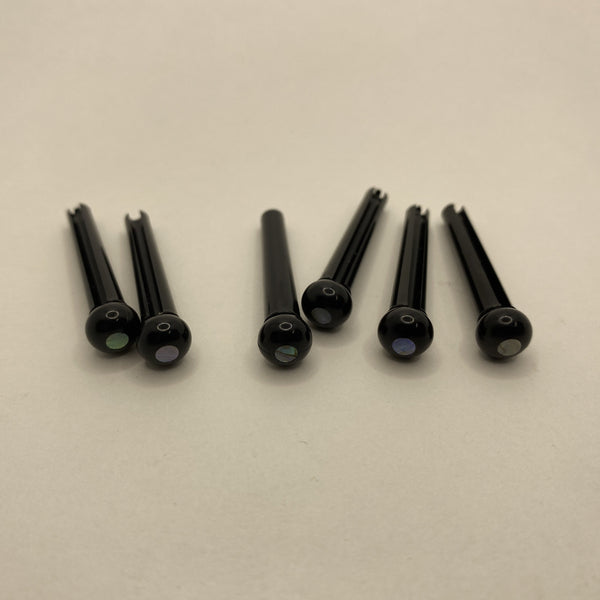 Acoustic Bridge Pins Plastic Set of 6 (NOS)