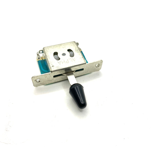 Set of 2 Black Metric Strat Switch Tip 3.5mm