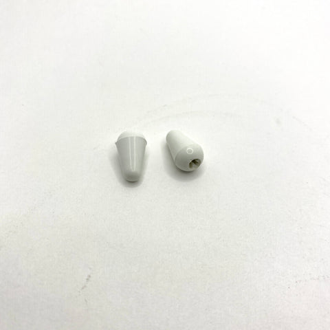 Set of 2 White Metric Strat Switch Tip 3.5mm