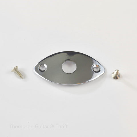 Chrome Oval Football Curved Jackplate