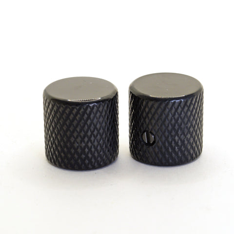 Folsom Flat Top Tele Knobs in Black, Set of 2