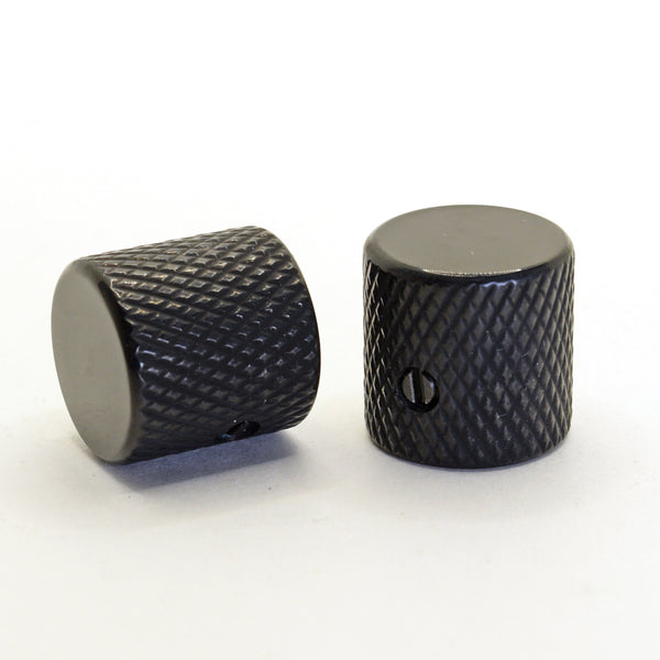 Folsom Flat Top Tele Knobs in Black, Set of 2