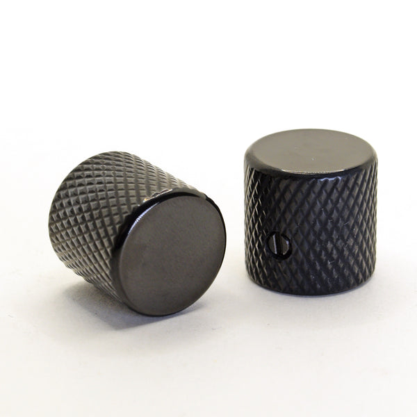 Folsom Flat Top Tele Knobs in Black, Set of 2