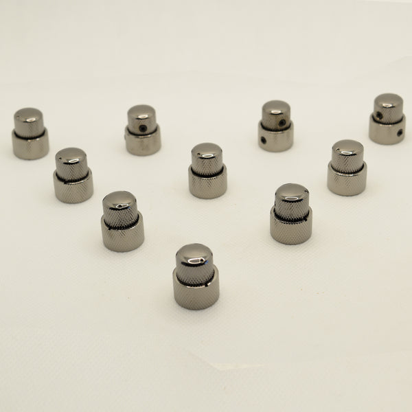 Black Nickel Stacked Dual Control Knob Concentric Set with set screw