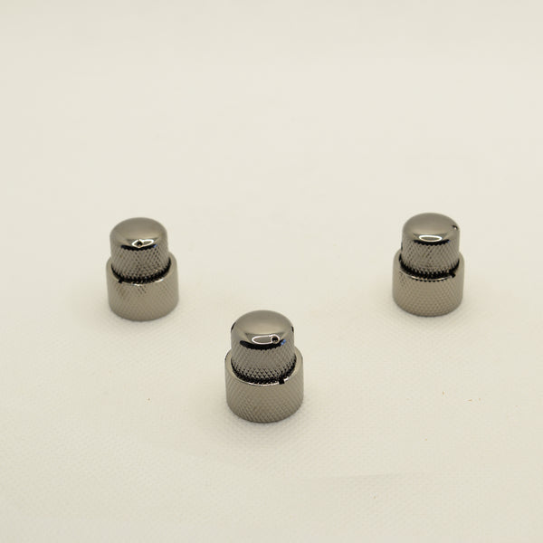 Black Nickel Stacked Dual Control Knob Concentric Set with set screw