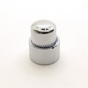 Chrome Stacked Dual Control Knob Concentric Set with set screw