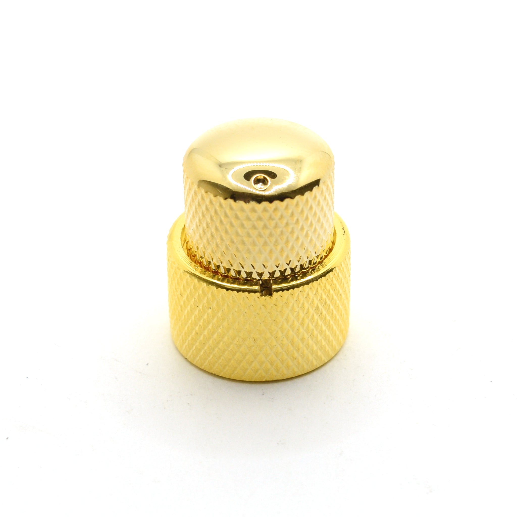 Gold Stacked Dual Control Knob Concentric Set with set screw